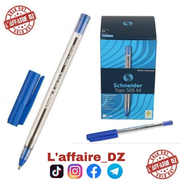 50PCS STYLO SCHNIDER BLUE