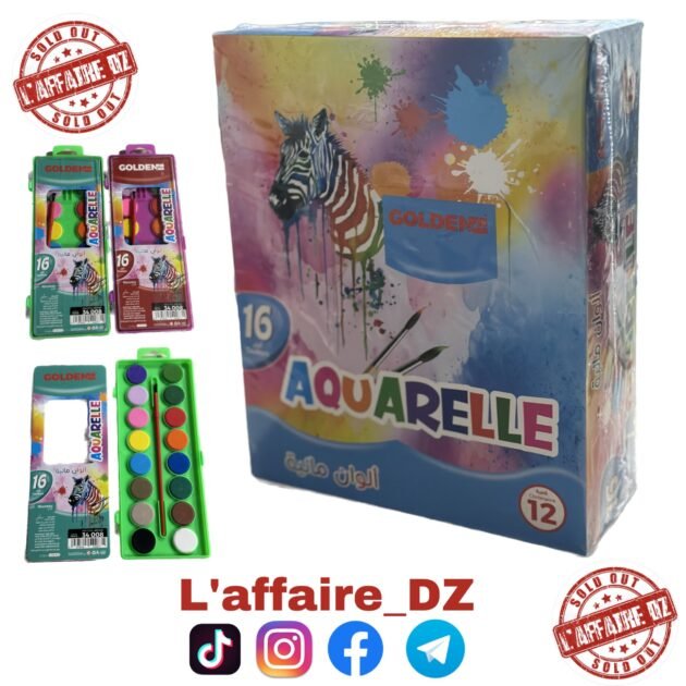 12PCS AQUARELLE 16C 34008