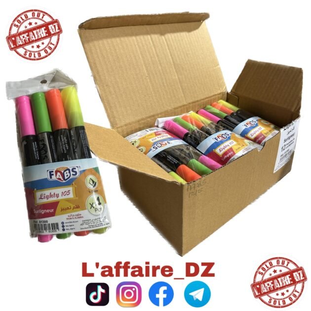 12POCHETTES DE 4 SURLIGNEURS 81300