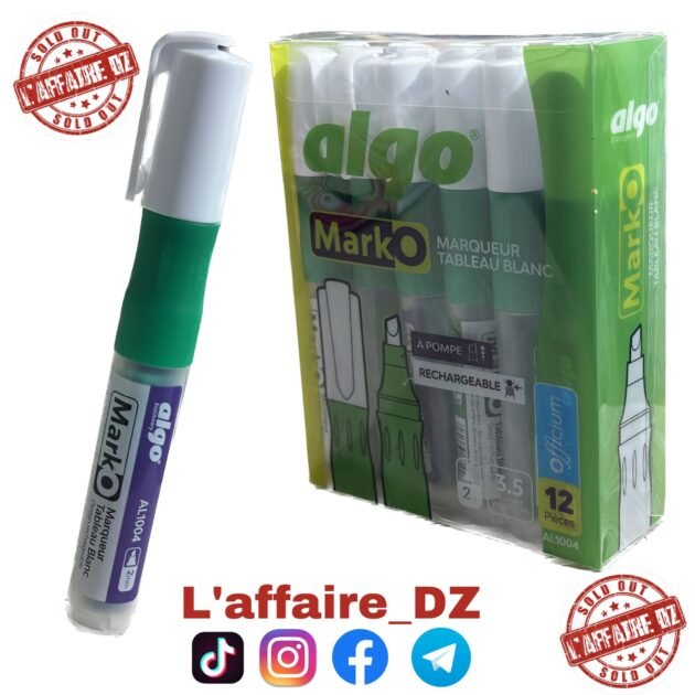 12PCS MARQUEUR ALGO VERT AL1004