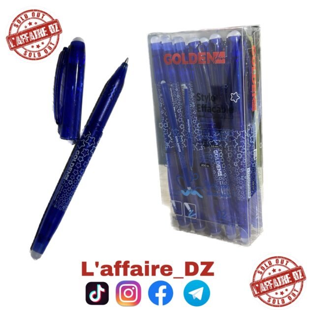 12PCS STYLO EFFAÇABLE BLUE