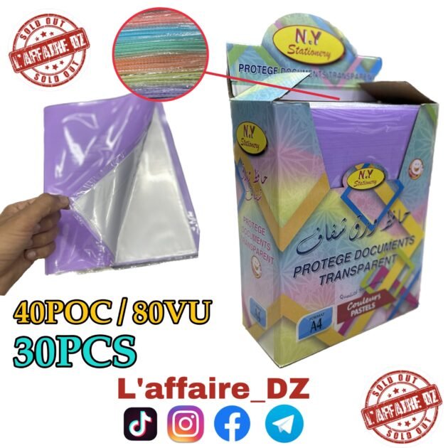 30PCS Protège documents 40POC