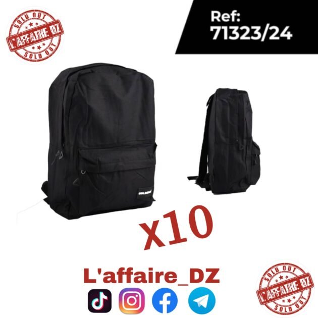 10PCS SAC A DOS BLACK 71323/24