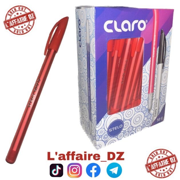 50PCS STYLO CLARO ROUGE / CL-4073