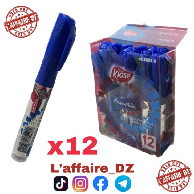 12PCS MARQEUR BLEU