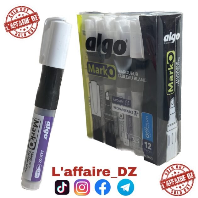 12PCS MARQUEUR NOIRE ALGO AL1002
