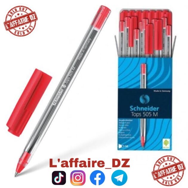 50PCS STYLO SCHNIDER ROUGE