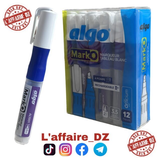 12PCS MARQUEUR ALGO BLUE AL1001
