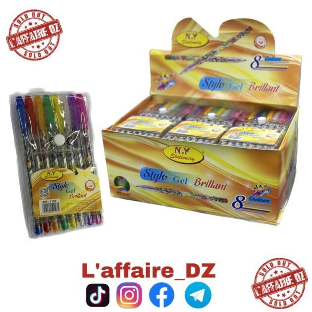 24PCS PACK STYLO 8C GEL 1107