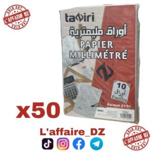 50 POCHETTE PAP MILLIMETRE tz0622