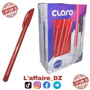 50PCS STYLO CLARO ROUGE / CL-4073 - علبة 50 سيالة