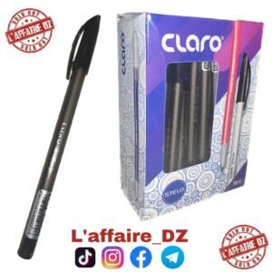 50PCS STYLO CLARO NOIR / CL-4073 - علبة 50 سيالة