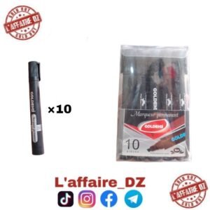 MARQUEUR PERMANENT NOIR 10PCS N°81026