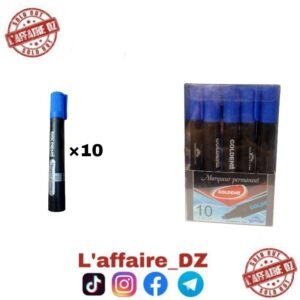 MARQUEUR PERMANENT BLUE 10PCS N°81027