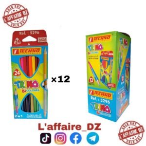 CRAYONS DE COULEUR TRINO 24CLR 12PCS N°5296