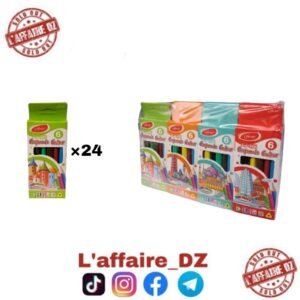 CRYONS DE COULEUR CAMAR 6CLR 24PCS N°37107