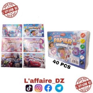 PAPIER GOMME 6CLR 60PCS N°1020