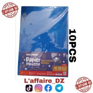 PAPIER MOUSSE AUTOCOLLANT BRAILLANT A3 BLUE FONCE 10PCS N°25115