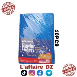 PAPIER MOUSSE AUTOCOLLANT BRAILLANT A4 BLUE FONCE 10PCS N°25104
