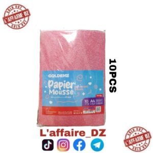 PAPIER MOUSSE AUTOCOLLANT BRAILLANT A4 ROSE 10PCS N°25110