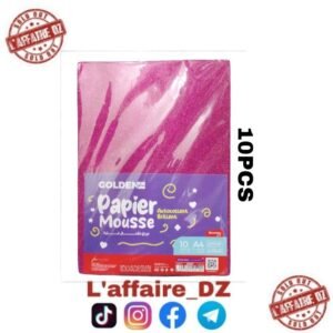 PAPIER MOUSSE AUTOCOLLANT BRAILLANT A4 ROSE FONCÉ 10PCS N°25102