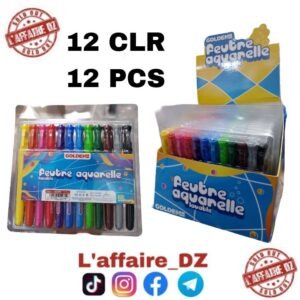 FEUTRE AQUARELLE LAVABLE 12CLR 12PCS N°82209