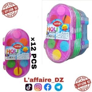 AQUARELLE HOLI 8CLR 12PCS N°6570