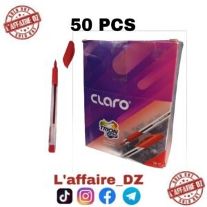 STYLO CLARO TRION GRIP ROUGE 50PCS CL-3566
