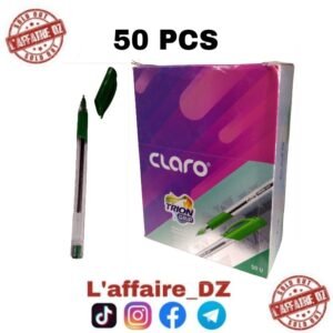 STYLO CLARO TRION GRIP VERT 50PCS CL-3567