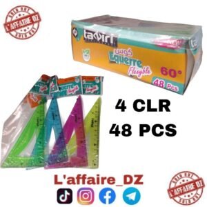 ÉQUERRE FLEXIBLE 60° 4CLR 48PCS TZ0250