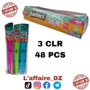 RÈGLE FLEXIBLE 20CM 3CLR 48PCS TZ0252