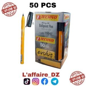 STYLO A BILLE EVOLVS NOIR 50PCS N°70047