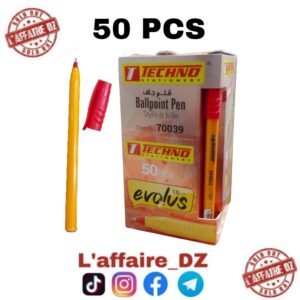 STYLO A BILLE EVOLVS ROUGE 50PCS N°70039