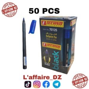 STYLO A BILLE BLACK BLUE 50PCS N°70125