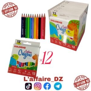 12 PCS CRAYON DE COULEUR N°37212
