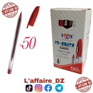 50 PCS STYLO FABS ROUGE M-821 N°82302